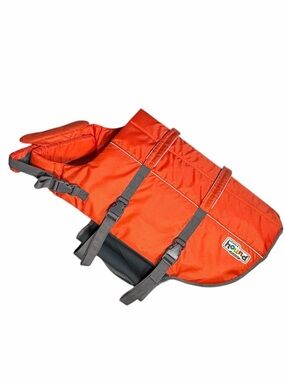 Outward Hound Orange Dog Life Jacket with Gray Straps - Size XL